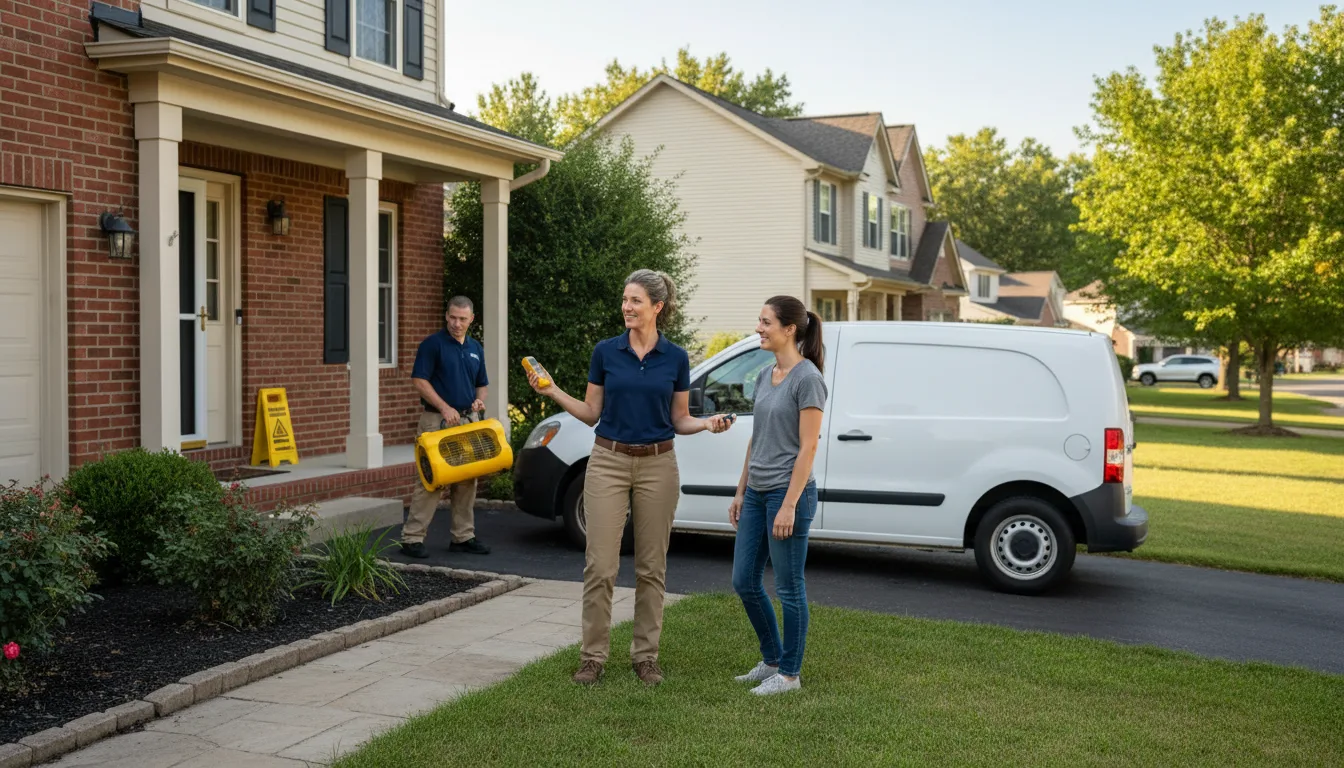 Water restoration image for Water Damage & Restoration Services in Wells, ME